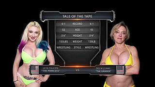 Dee Williams Vs Leya Falcon Female Wrestling