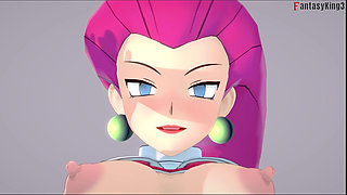 Jessie Rocket hard sex on the park - Poketmonster