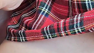 Plaid Skirt Seduction - Triple Load From My Hot Wife