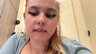 Extreme Squirting. Sitting on Cam and Fingering Anal