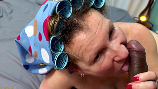 Chubby Mature Gets All Holes POV Stretched