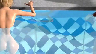 Two black bodyguards fuck hard young beautiful girls in an expensive villa