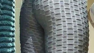 Hot girl strip after gym