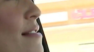 Horny big ass blonde milked on her tits from BBC