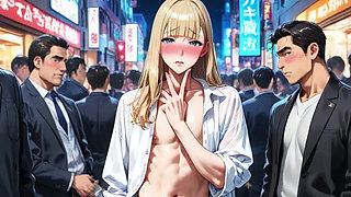 German Sissy Getting Fucked in the Streets and Alleys of Tokyo. Hentai Yaoi Animation.