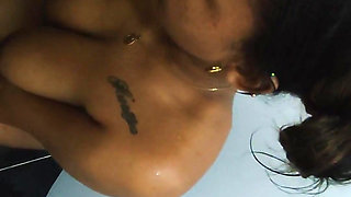 Interracial Sex in the Shower with an African Woman