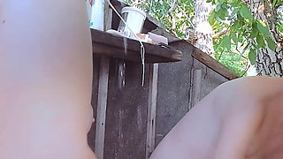 Outdoor Shower Blowjob & Oral - Big Tits POV Wet