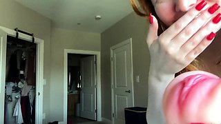 Emo teen Becka solo webcam masturbation
