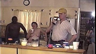 Mature Blonde MILF Rides BBC Hard in Vintage Orgy