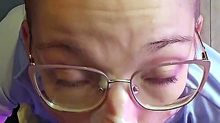 Draining him at the gloryhole