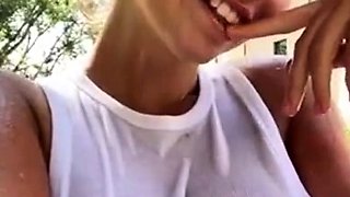 Anna Malygon (Maligoshik) Wet Shirt Tity Tease Onlyfans