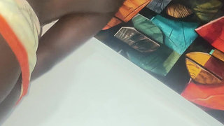 Hot Slim Thick African Ebony Oiled Perky Tits Sexy Dance