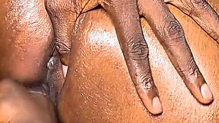 Ebony Squirts on Dick