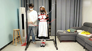 The Maid's Standing Restraints Merged with the Metal Bracket