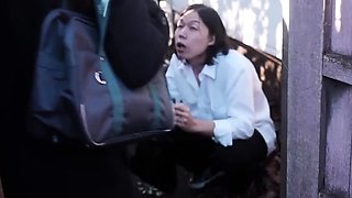 Asian schoolgirl enjoy group sex
