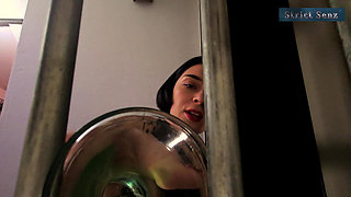Lady Medea Pee for My Caged Toilet Slave POV