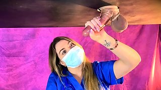Kittybegood - Hot Blonde Nurse Drains Big Cock And Balls In