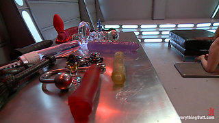 Anal Blondes in Latex