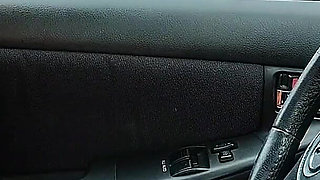 Outdoors Pedal Pumping Woman Car Problems Desperate Girl