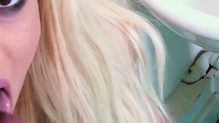 Sexy Blonde Big Tits PAWG Porn Babe Katie Amari Gets Fucked in the Toilet and Get Her Tits Covered in Cum