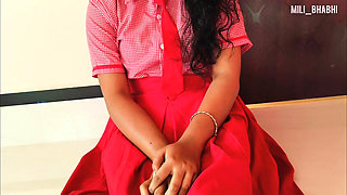 Indian School girl romance with Boyfriend Xxx Hindi audio, Village School girl with BF tight pussy fuck Unmarried sex local girl