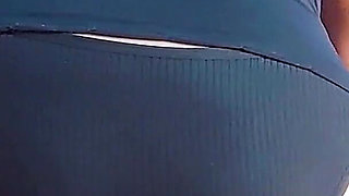 POV My Ass with Black Panties Causes Multiple Shots of Milk Before I Leave for Work