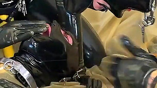 Mistressae & Miss Lilly: Latex Bedroom Foursome Edging Session