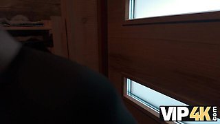 Gorgeous squeeze at shaved sex