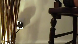 Gorgeous girl strips and gives high heel tease