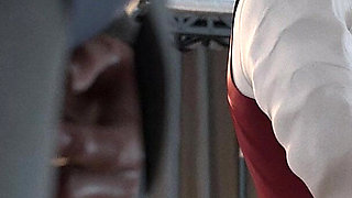 Cheating Asian Slut Wife Fucked by Big Cocks at Work