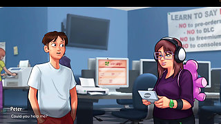 Summertime saga gameplay Part 2. Big boobs Diane, Jenny's ass