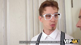 Vip4k. russian bitchy debtor polly yangs gets Double Penetration in narrow butt hole and labia