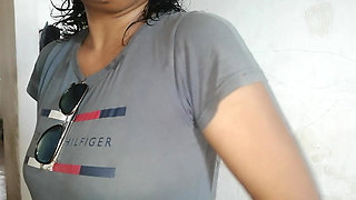 Neibor milf - dresses up to return home before husband's arrival