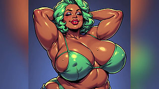 Chubby Black Women Art