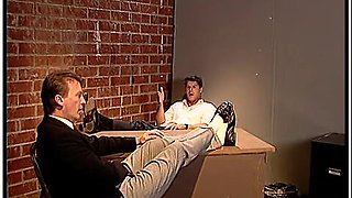 Jonathan Morgan, Alyssa Allure And James Bonn In Natural Tits Redhead Whore Seduces Guys On The Office Table