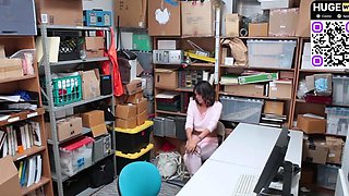 Submissive young latina secretary gets caught in office and