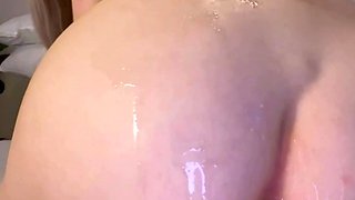 Blonde tight pussy babe solo toy fun in glamour masturbation