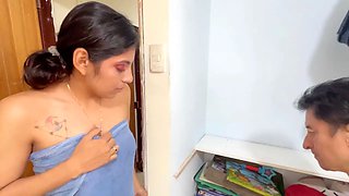 Daddy, daddy, fuck us, please, homemade FFM threesome