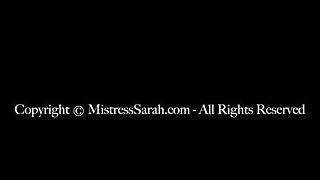 SarahDom - Cock sounding the fearful slave