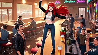 Redhead having fun