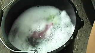 Washing Kittens Scene 3 Hot Blonde Lesbians Fuck After Cleaning the Car