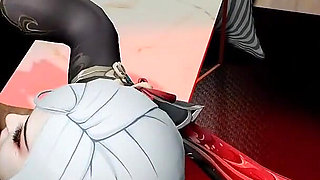 3D Super Hot Cosplay Model Cheating with Big Cock