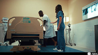 Nurse BBC Facefucked - Time Stop Interracial Freeze Porn