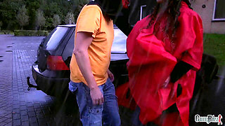 Trick or treat milf creampie gangbang Sabrina deep