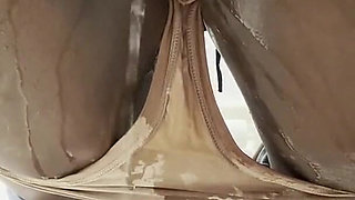 Pissing in the Work Toilet Compilation POV