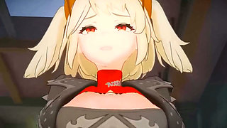 Zenless Zone Zero - Burnice White Riding a Dick - 3D Hentai Animations