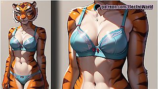 Car Toon - Master Tigress From Kung Fu Panda And Shaolins Dick-swallowing Ahegao!
