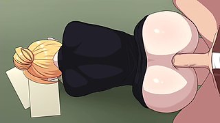 Big Ass Blonde Gets Smooth Anal