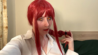 Anime Power Uwu Bed Ride - Dripping Dildo Playtime