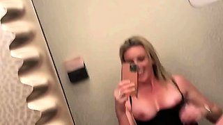 Big boobs camgirl rides her toy on webcam